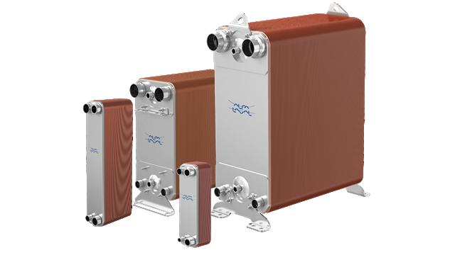 Evaporators heat exchangers Brazing the stainless steel plates together eliminate the need for gaskets and thick frame plates, which makes the heat exchanger compact.