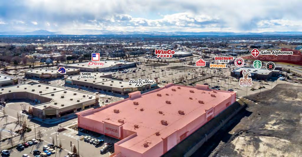 ground lease > Current store closing Spring 2017 > High traffic counts 30,000 vpd on Garrity Blvd and 91,500 vpd on I-84 > Nampa Gateway