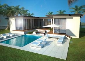 This turn-key architectural project is chosen from three villa designs determined by the