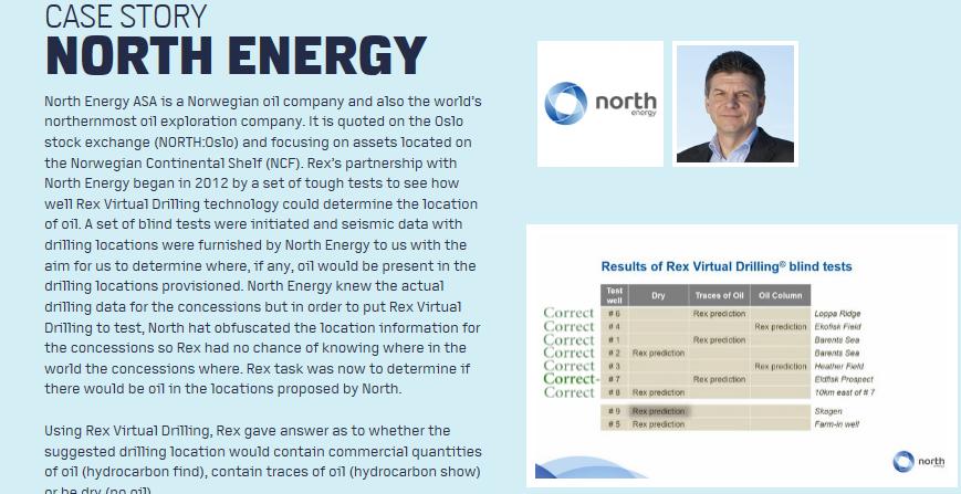 Rex, listed in Singapore, started first two drilling campaigns based on RVD last quarter