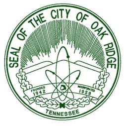 CITY OF OAK RIDGE POST OFFICE BOX 1 OAK RIDGE, TENNESSEE 37831-0001 December 29, 2017 Honorable Mayor, Members of the City Council and Citizens of the City of Oak Ridge, Tennessee The Comprehensive