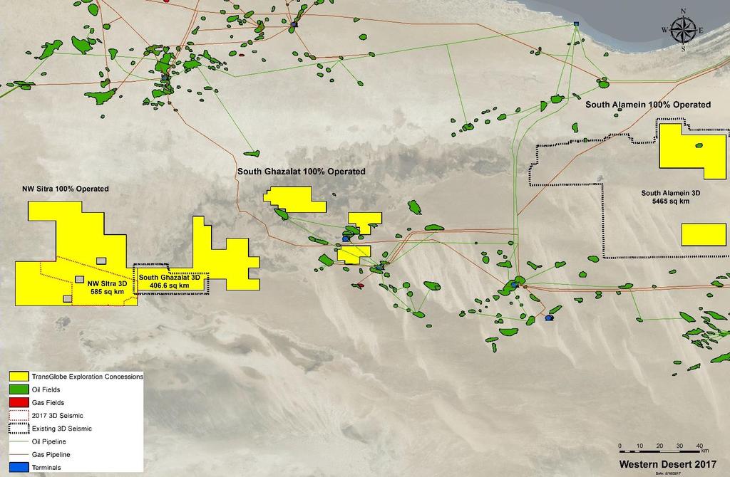 EGYPT ASSETS: WESTERN DESERT Three operated 100% WI concessions (1.