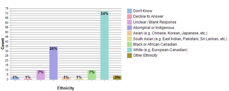 C03 Ethnicity N % Answered Aboriginal or Indigenous Asian (e.g. Chinese, Korean, Japanese, etc.) South Asian (e.g. East Indian, Pakistani, Sri Lankan, etc.