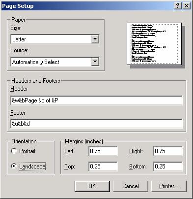 Printing the Expense Summary To print the Expense Summary from Internet Explorer select