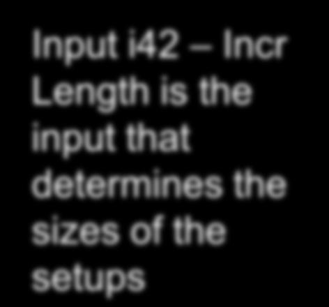Length is the input that