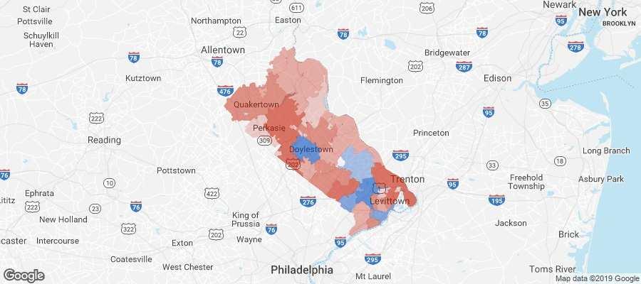 Popula on Characteris cs - Cont. Place of Work vs Place of Residence Understanding where talent in Bucks County, PA currently works compared to where talent lives can help you op mize site decisions.