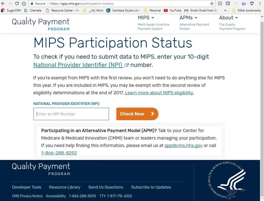 MIPS Participation https://qpp.cms.gov/participation-lookup https://qpp.