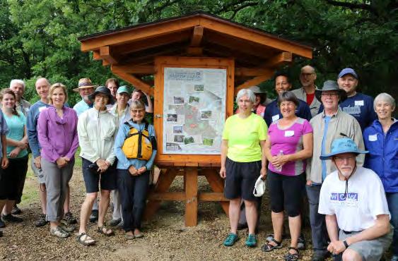 The Friends of Badfish Creek Watershed group gathers to take advantage of the recreational opportunities supported by healthy stream flows from the district s outfall. 2.