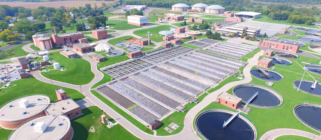 The Nine Springs Wastewater Treatment Plant reclaims nutrients and recycles water for safe return to rivers and streams.