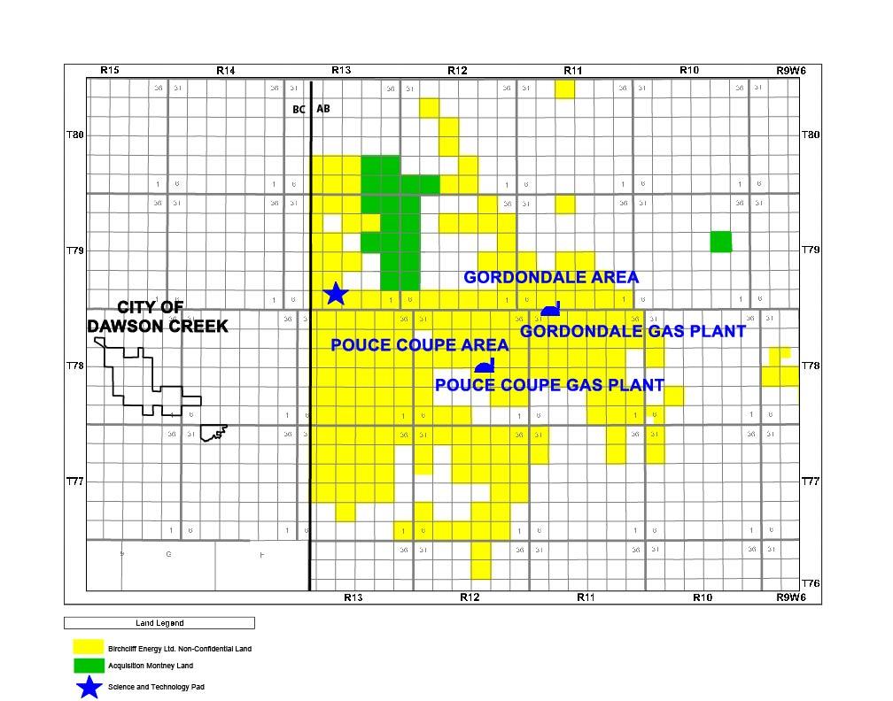STRATEGIC MONTNEY LAND ACQUISITION IN POUCE COUPE Birchcliff recently entered into a definitive purchase and sale agreement to acquire 18 gross (15.