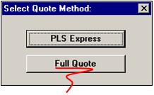 When you click Continue Quote, the system will switch into Full Quote mode. All of the information that you entered into Express will be carried forward into Full.