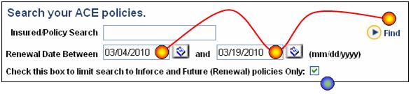 27 Renewal Process Detail 1. Search Abiz for policies that are coming up for renewal: There are two ways to bring up the policy search screen.