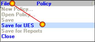Select Transaction Comments from the Policy Menu