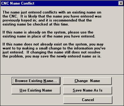 3 (Possible) Name Conflict Name Conflict: Sometimes, if you have done more than one quote for a particular customer, the system will detect that the name