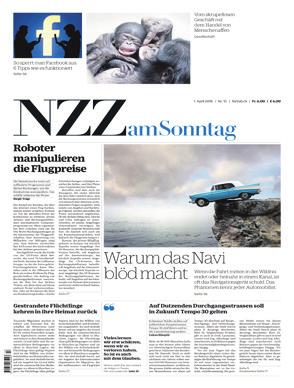 NZZ AM SONNTAG Education The premium newspaper among the Sunday newspapers NZZ am Sonntag brings together the journalistic values of the NZZ and the special needs of Sunday readers.