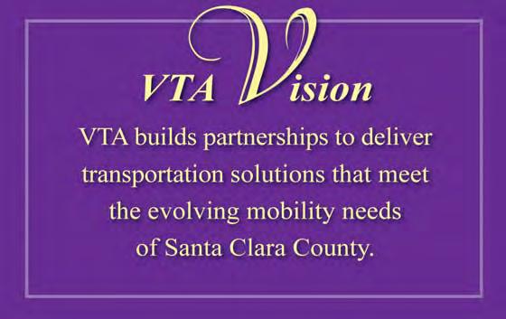 VTA Vision/Mission/Values In 28, VTA adopted new Mission and Vision