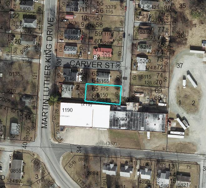 200 Carroll Street, Thomasville Tax Id 16032000A0065 Vacant City Lot at the end of Carroll