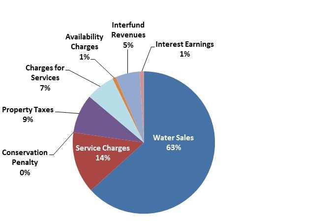 Figure 2 Revenue Sources 2016 Domestic Water Rate Study Report 2.4.3.