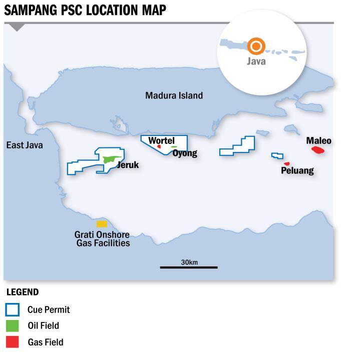 Quarterly Report Q1 FY18 September 2017 PRODUCTION - INDONESIA Sampang PSC- Madura Strait Cue Interest: 15% Operator: Santos (Sampang) Pty Ltd Oyong Wortel Net Condensate Production bbl 6 857 Net