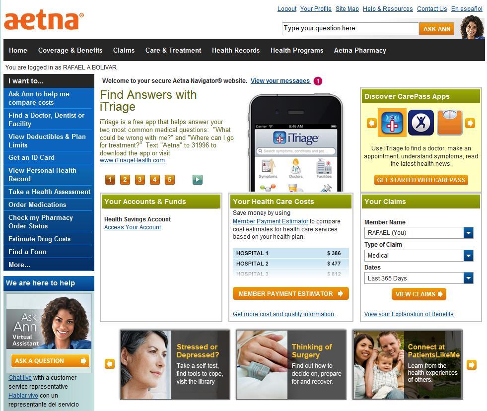 Member Website: Online Tools DocFind Use DocFind via secure Aetna Navigator to
