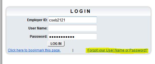 3 Click Forgot your User Name or Password?