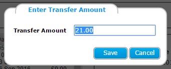Transfer To Credit: This enables you to move the money to the credit pot for use on another payment.