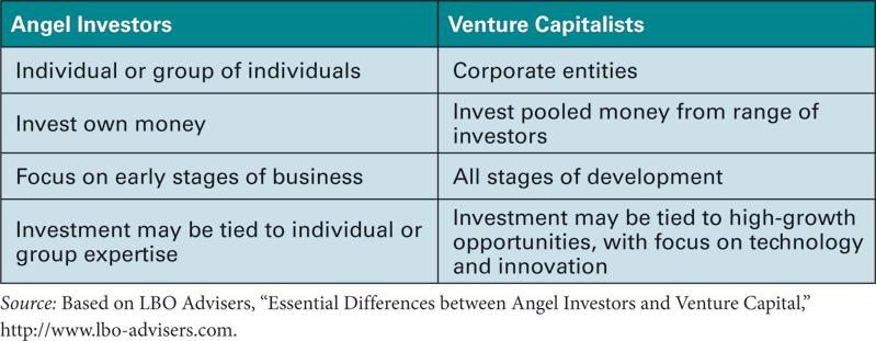 15.2 (D) Angel Financing and Venture Capital (continued) Table