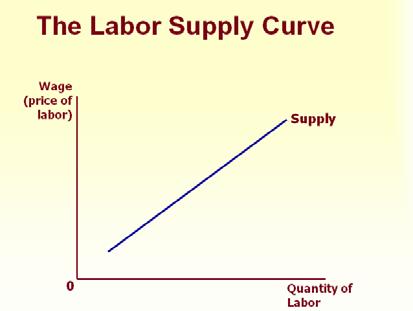 The supply of labour The labour supply curve The labor supply curve reflects how workers decisions about the labor-leisure tradeoff respond to changes in opportunity cost.