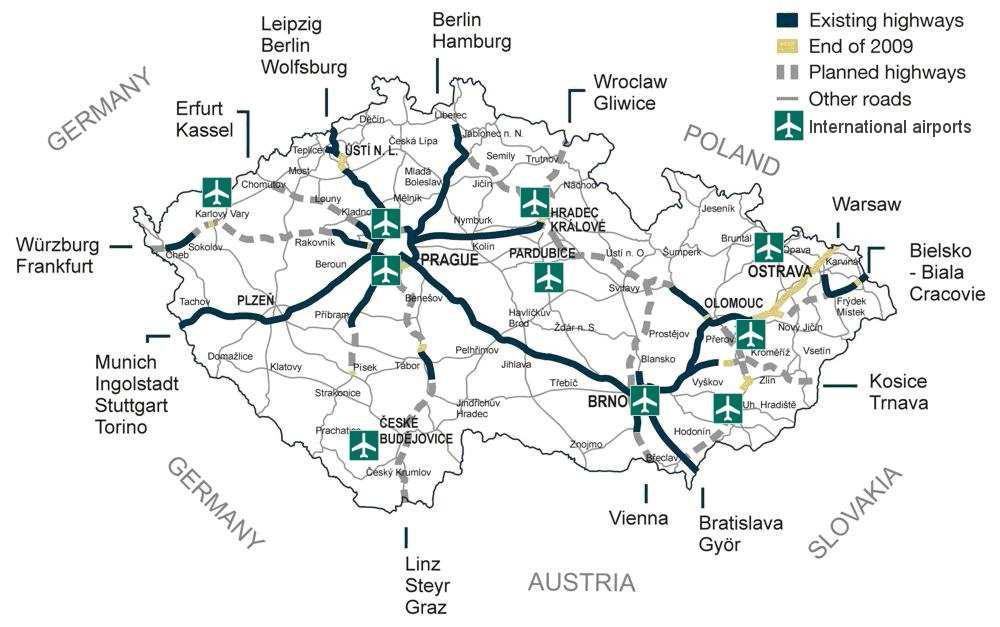 Why should a Finnish company invest in the Czech Republic Location and Infrastructure Czech Republic has one of the most advanced transport networks in Central and Eastern Europe.