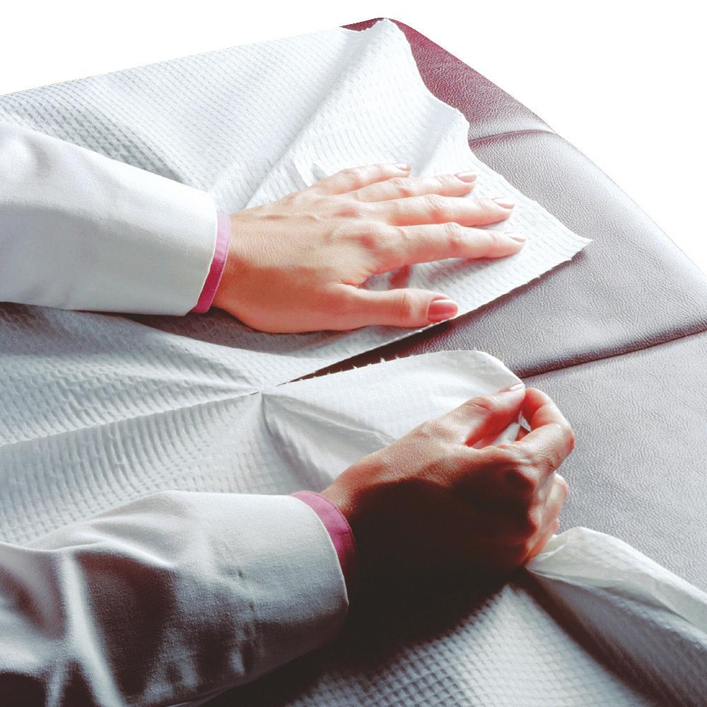 Table Paper Our table paper provides comfortable crepe or smooth surfaces, in widths that cover exam table sizes from pediatrics to bariatrics.