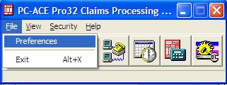 WARNING: By default, PC-ACE keeps a backup copy of the claims file in a zipped/compressed format for 90 days.