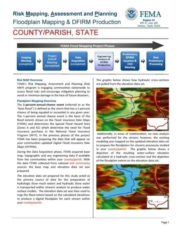 Hydraulics Risk MAP Products Floodplain Mapping & DFIRMs