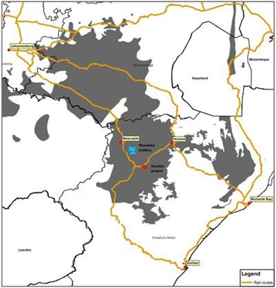 Ntendeka Colliery (Newcastle Project) Strategically located to access export and domestic markets Klip River coalfield in KwaZulu Natal Not constrained by rail capacity Retains flexibility to export