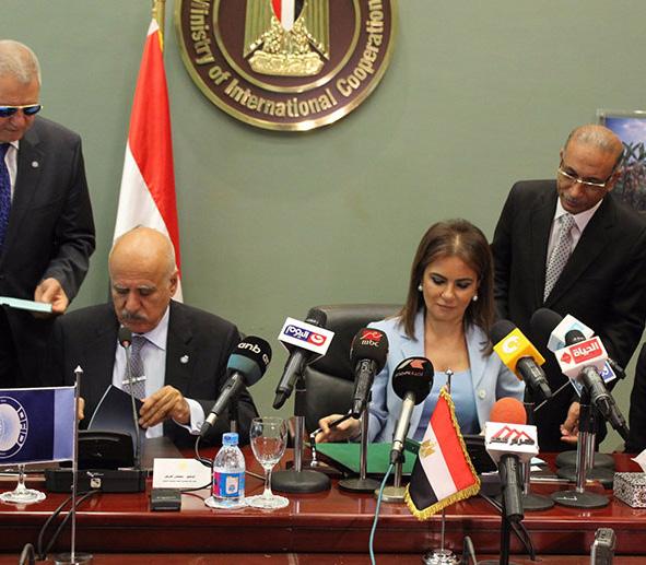 Minister of International Cooperation, Sahar Nasr, signed a financing agreement, on the 25 th of July, with the Director General of the OPEC Fund for International Development (OFID), Soliman