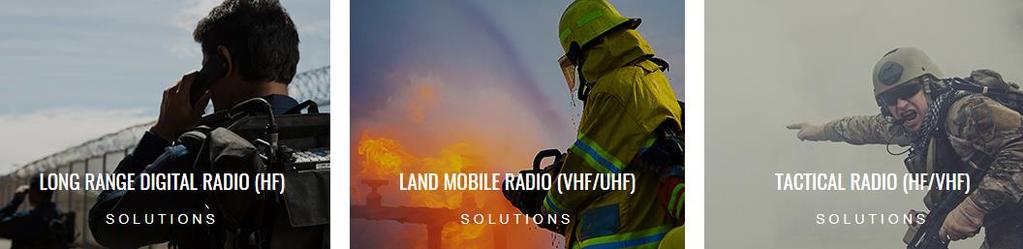 RADIO COMMUNICATIONS KEEPING YOU CONNECTED WHEN LIVES ARE ON THE LINE Infrastructure free, long range radio communications Key markets Africa, Asia Users: Humanitarian Peacekeeping Military Public