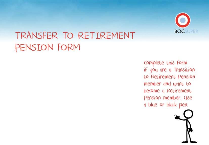 1. Personal details Title Surname Given names Date of birth Home address Mailing address (if different) Work phone number Home phone number Mobile phone number Email BOC Super pension member number