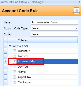 T L 4 T r a i n i n g G u i d e : A C C O U N T I N G P a g e 9 Select the applicable Sage One code and click OK Next, tick the applicable Service Type in the Criteria list Click OK, Click New and