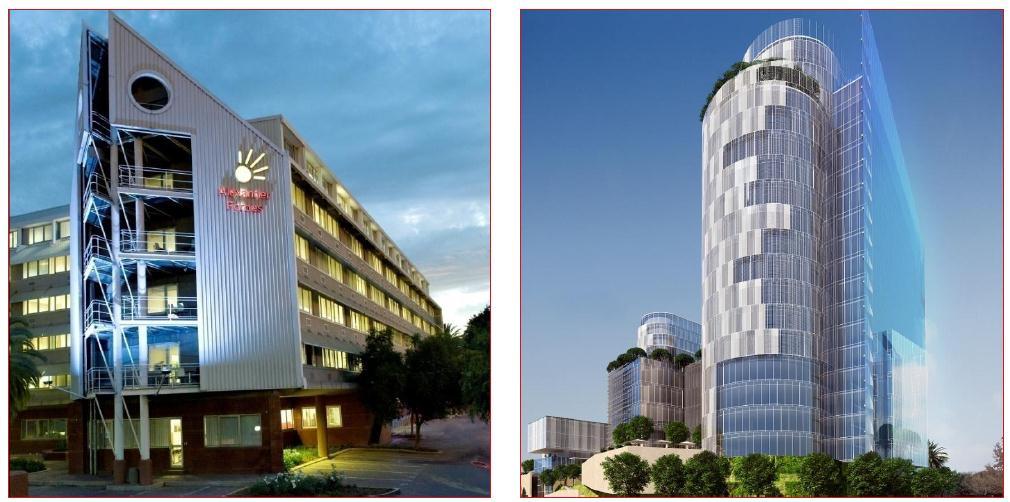 New Developments Coming up in Sandton BEFORE AFTER Current Alexander Forbes offices to be