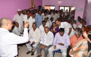 Public consultation at Mandadam on January 6, 2018 Representation from APCRDA, ADC, VMM and public The public mentioned that the LPS layouts that are being developed are not up to