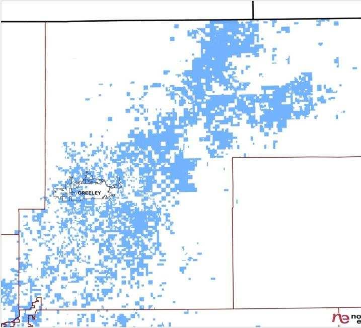 DJ Basin 2013 Operations Focused on oil window with superior economics 640,000 Net Acres 80% in the oil window Wyoming Nebraska 410,000 Net Acres in the Greater Wattenberg Area (GWA) 290,000 net