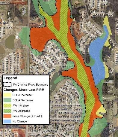 Flood Risk Database (FRD) Flood Depth Grid presents the depth of flooding at any given location in the floodplain.