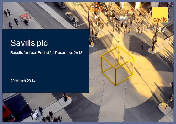 Savills plc Results for the six