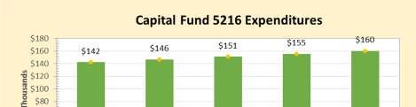 Figure 1-3 shows the estimate of the capital program for five years.