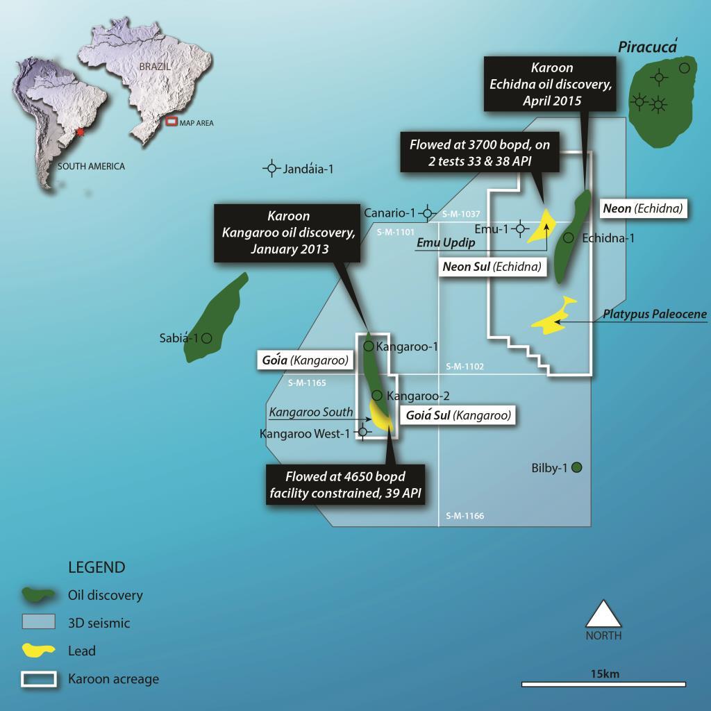 Brazil: Santos Basin, Neon & Goiá fields Progressing field development planning and nearfield exploration target evaluations. Currently planning for the Development and Production Phase ahead of FID.