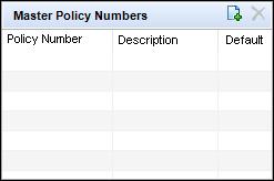5) Use the Master Policy Numbers panel to enter your company s Radian master policy number so that all your Radian users can submit their loans without having