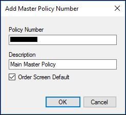 The master policy number is used to identify each organization, therefore, login credentials are not issued or required for this service.