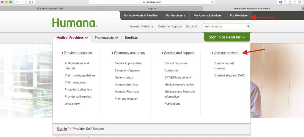 CONTRACTING WITH INSURANCE COMPANIES GO to insurance company s website, go to provider section, enrollment