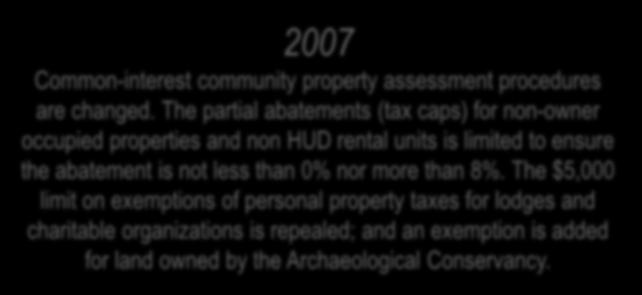 2007 Common-interest community property assessment procedures are changed.