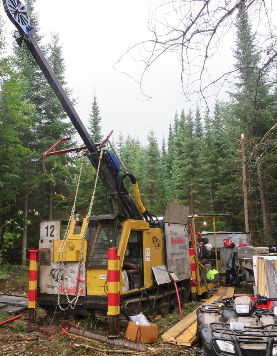 Authier Drilling Program DIAMOND DRILLING PROGRAM 6,000 metres in 2 phases Drilling Program Objectives Converting inferred mineral resources to measured and