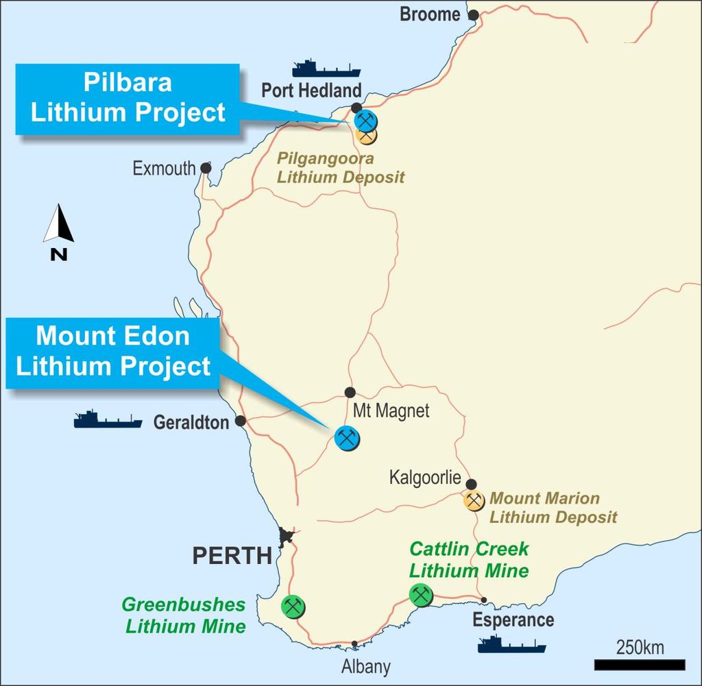 Western Australia Lithium Portfolio A globally